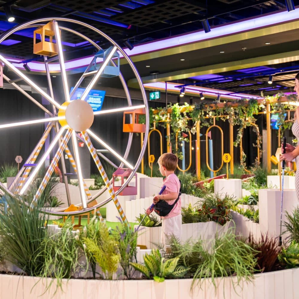 Minigolf & posezení